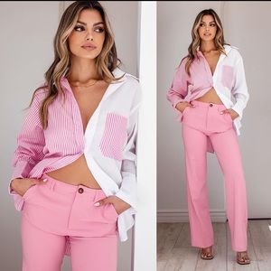 BNWT Pink Tailored Pants ✨
